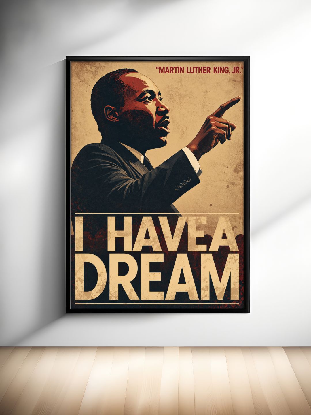 Martin Luther King Jr. Wall Art - I Have a Dream Vintage Historical Poster